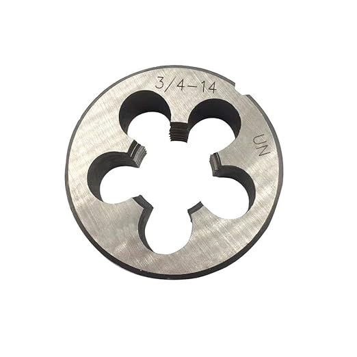 3/4"-10, 3/4"-14, 3/4"-18, HSS Tap and Die Set竊똗NF Machine Thread Tap and UNF Round Thread Die Right Hand (3/4-14 UNS)