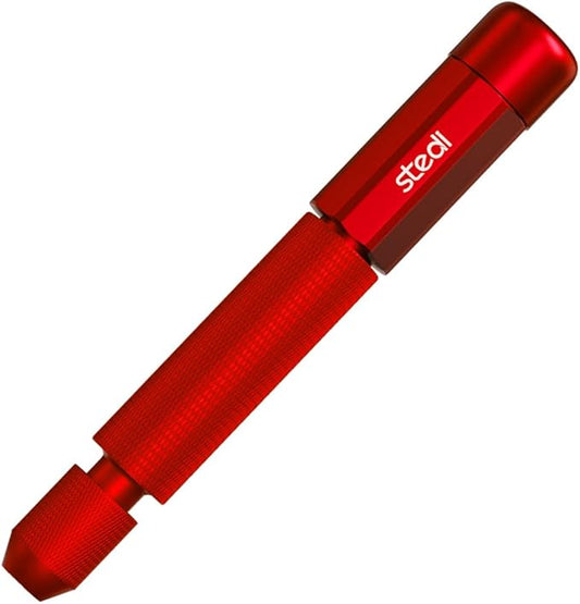 stedi Manual Pin Vise Hand Drill, Model Hobby Making Tools, Ultra-Precision Double Bearings Hand Drill for Gundam, Miniature Military Model, 3D Resin Parts, Red