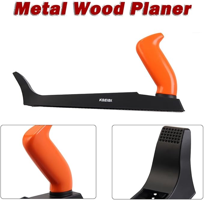 TopHomer 250mm Metal Wooden Plane Ideal Woodworking Craft Hand Tool for Surface Smoothing Trimming Planing Easy to Use