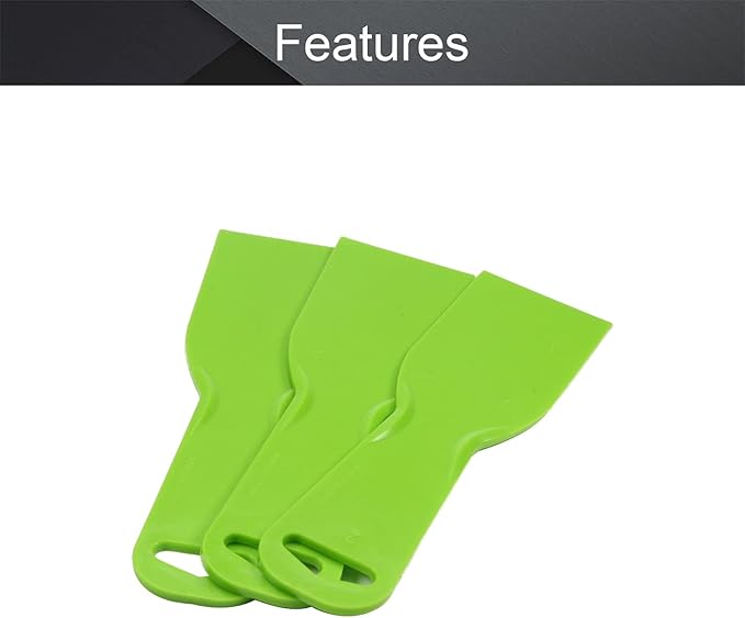 Utoolmart Putty Scraper 2" Plastic Flexible Putty Knives Spreader for Taping Drywall Wall Painting Green 3Pcs