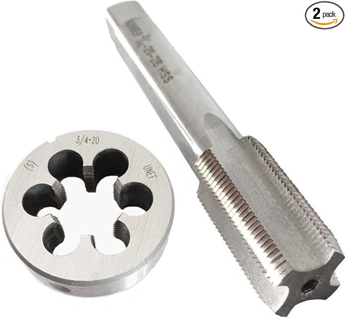 3/4-20 HSS Tap And Die Set竊?UNEF Machine Thread Tap And UNEF Round Thread Die Right Hand