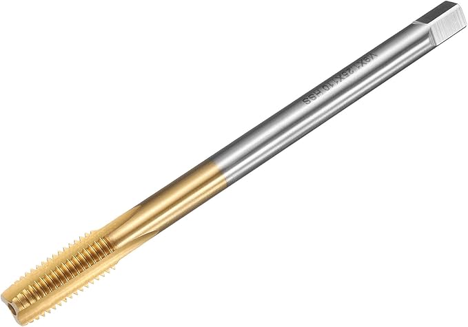 uxcell Metric Thread Tap M9 x 1.25 H2 110mm Straight Flute Screw Thread Milling Machine Taps Threading Tapping Repair Tool