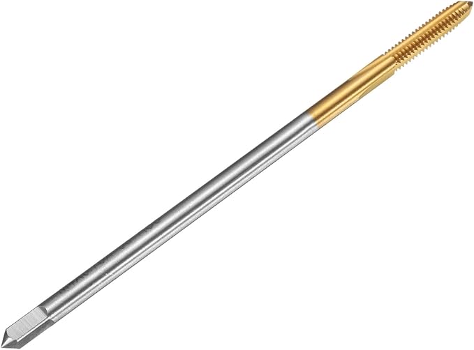 uxcell Metric Thread Tap M4 x 0.75 H2 100mm Straight Flute Screw Thread Milling Machine Taps Threading Tapping Repair Tool