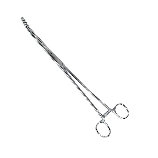 SURGICAL ONLINE 2-Piece Curved & Straight 9" Hemostat Set - Stainless Steel Locking Tweezer Clamps - Ideal Hemostats for Nurses, Fishing Forceps, Crafts and Hobby