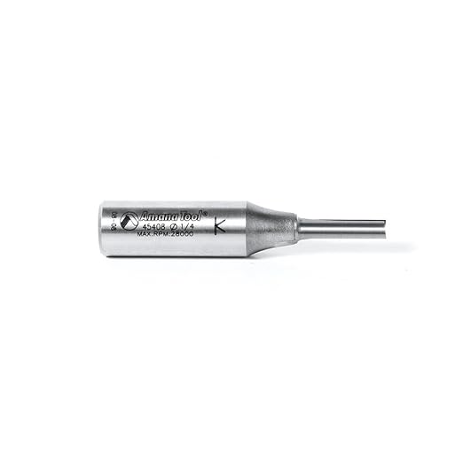 Amana Tool - 45408 Straight Plunge High Production 1/4 Dia x 3/4 x 1/2" Shank