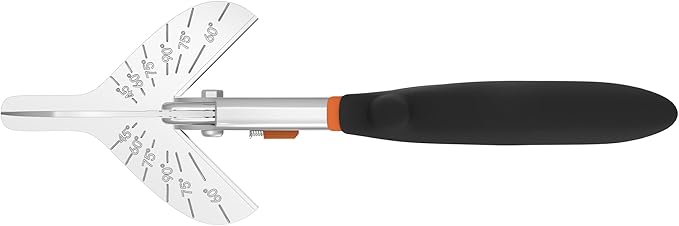 GARTOL Miter Shears, 45째-135째 Adjustable Multi-Angle Cutter for Molding, Trim & Quarter Round ??Precision Hand Tool for PVC & Soft Wood ??Includes 2 Replacement Blades