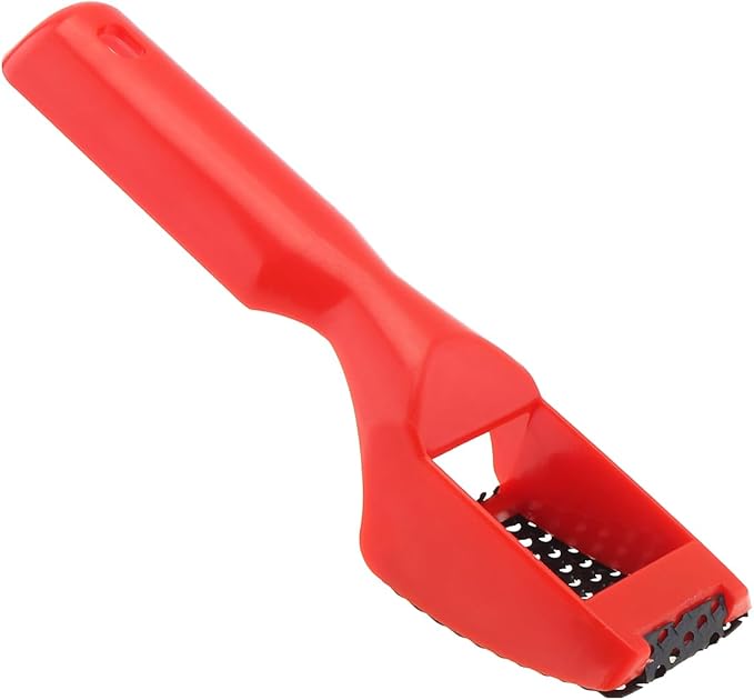 4pcs Surform Shaver Handy Filing Razor Tools Second-Cut Tooth Mill File Hand Plane Mini File, Red