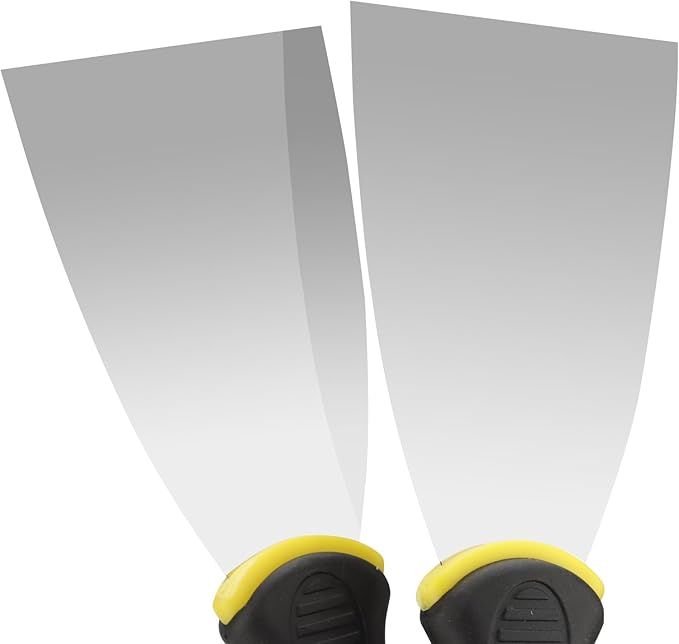 SHEUTSAN 15 PCS 3 Inch Stainless Steel Putty Knife, Drywall Spackle Knife, Wide Metal Putty Paint Scraper for Scraping Paint, Removing Wallpaper, Repairing Wall