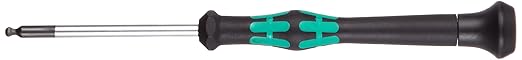 Wera 05118096002 Kraftform Micro 2052 Ballhead Hexagon Electronics Precision Screwdriver, 3mm Head, 60mm Blade Length