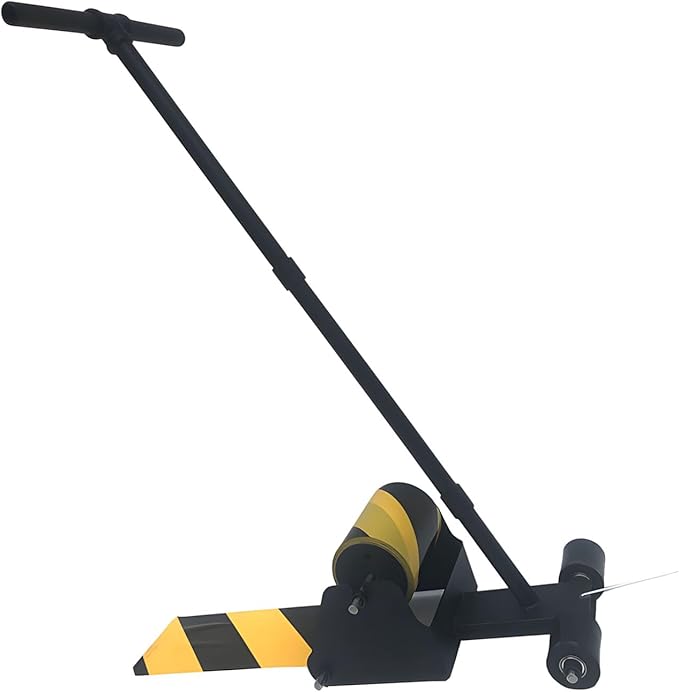 Floor Tape Marking Machine, Manual Lane Applicator with Rubber Roller, Supports Single Or Rolls, Adjustable Spacing, Built-in Ruler,Used for Floor,Decoration Protection and Laying