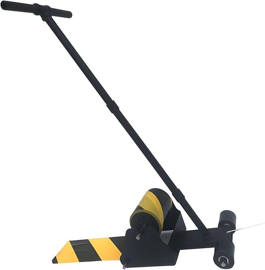 Floor Tape Marking Machine, Manual Lane Applicator with Rubber Roller, Supports Single Or Rolls, Adjustable Spacing, Built-in Ruler,Used for Floor,Decoration Protection and Laying
