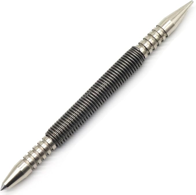 1/16?쿏ual Head Nail Setter and 3/16?쿎enter Punch, 3500 PSI Striking Force Counter Punch Spring Nail Set