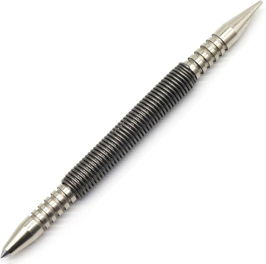 1/16?쿏ual Head Nail Setter and 3/16?쿎enter Punch, 3500 PSI Striking Force Counter Punch Spring Nail Set