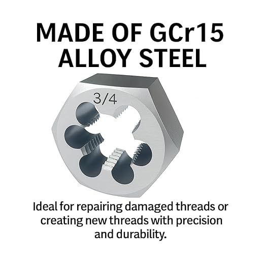 1"-11 1/2 NPT Tap and Die Set ??GCr15 Alloy Steel Pipe Thread Tap and Hex Die Combo, Taper Thread Repair Tool for Conical Pipe Fittings
