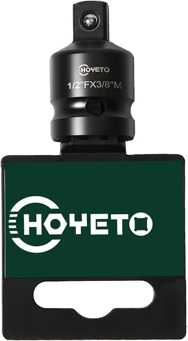 1/2" to 3/8" Male Drive Impact Socket Adapter | Chrome Molybdenum Alloy (Cr-Mo) Steel | Driver Conversions for Impact Wrench & Heavy-Duty Applications