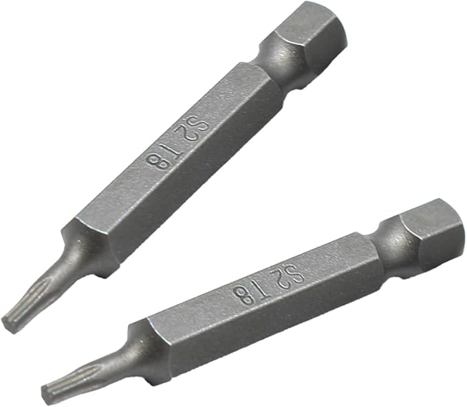 TEMO 25 pc T8 Torx Star Head Screwdriver Bit Set, S2 Steel 6 Point T-8 2 Inch Screwdriver Insert Bits