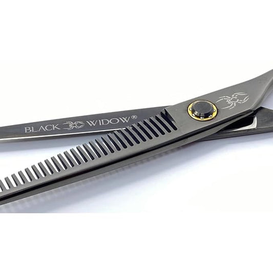Dos Manos HIGH-END Razor Edge Series Barber Blending Hair Scissors - Japanese Stainless Steel Salon Scissors 6" Overall Length - Fine Adjustment Tension Screw