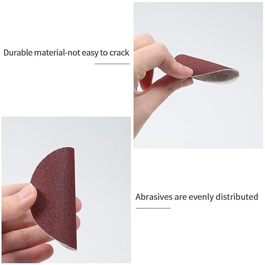 SPEEDWOX 100pc 3 Inch Sanding Discs Hook and Loop Sandpaper 150 Grit Sander Disc Sanding for Drill Grinder Rotary Tools No Hole