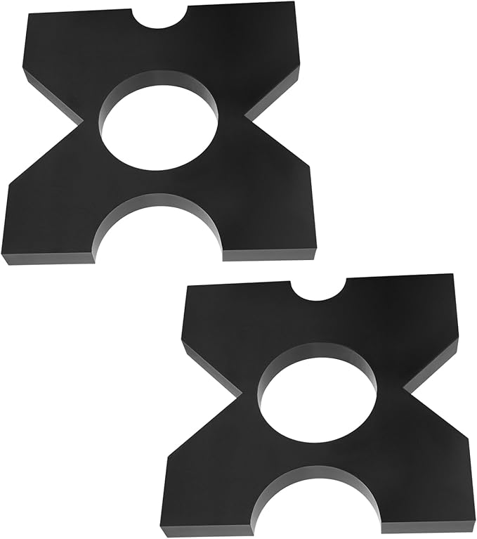 1 Pair of Arbor Press Plate H Frame Hydraulic Shop Press Plates 32Ton Hydraulic Press Accessories with 4 Notch for Workshops, Factories, Production Rooms, Laboratories (9.75 * 9.75 * 1 in)