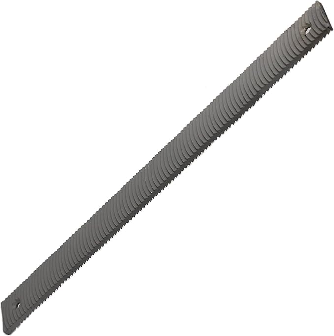KUZURYU Double-Sided 14-Inch Flexible Flat Coarse-Tooth File Blade, 6 Teeth per Inch - Features an adjustable file holder mounting hole, suitable for shaping, trimming, and filing contour surfaces.