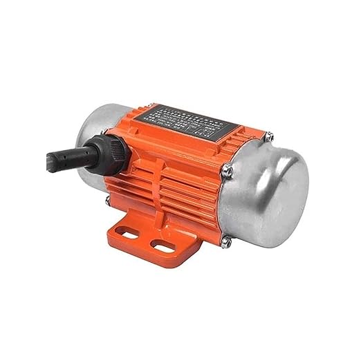 ATO AC 50W Concrete Vibrator Motor Adjustable Amplitude Low Noise Concrete Vibrating Motor Aluminum Alloy Vibrating Vibrators for Shaker Table,1 Phase 3600rpm 110V with CE Certificate