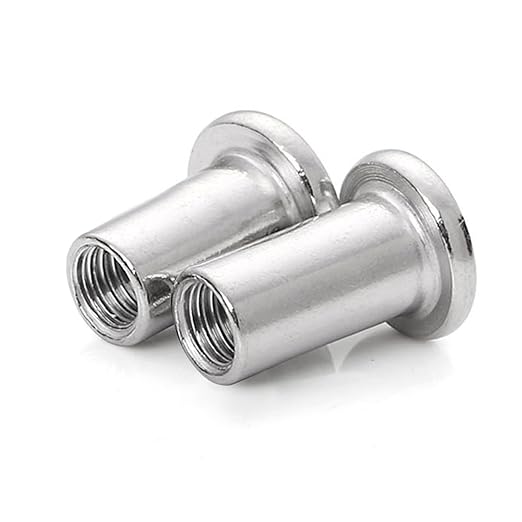 M6 x 12mm (40 Pack) Rivet Countersunk Hex Socket Cap Insert Nuts