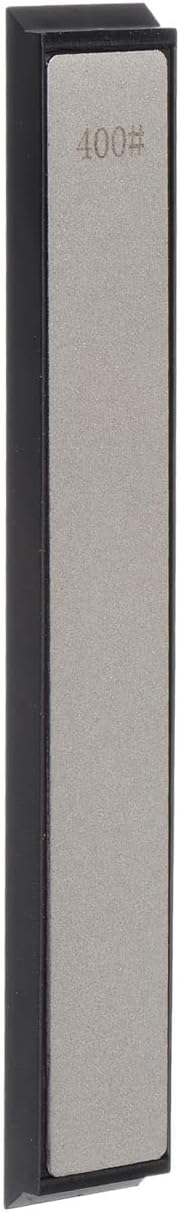 uxcell Diamond Sharpening Stones 400 Grit Whetstone Knife Sharpener Stone with Non-Slip Base