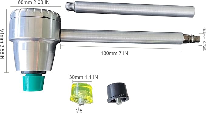 Pneumatic Air Hammer Automatic Speed Hammer Extension Handheld Air Chipping Hammer With 3 Plastic Tip For Body Repair Remove Small Laser Cut Parts