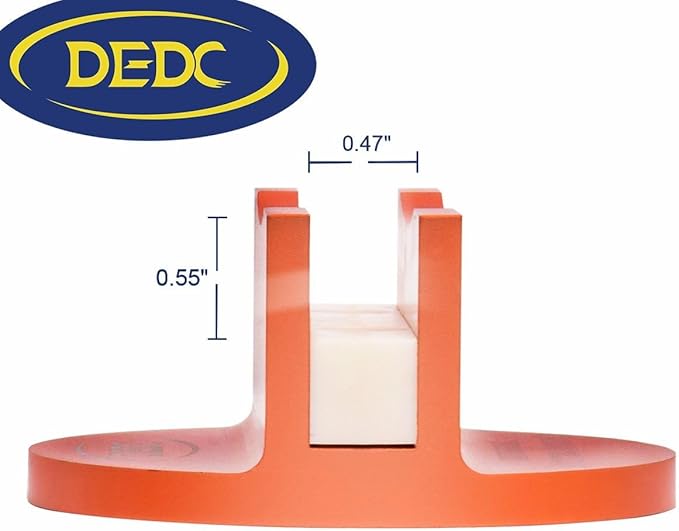 DEDC Universal Aluminum Grooved Magnetic Jack Pad 2 Pcs, Jacking Puck Pinch Weld Frame Rail Adapter with 2 Reminder Streamers, Oil Change Mush Haves, Mechanic Tools in Garage, Gifts for Mechanics