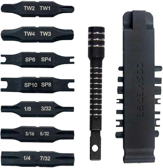 Security Bit Kit Set with Magnetic Extension Bit Holder for Leatherman, Replacement Double-Ended Flat Spanner Tri-Wing Clutch Screwdriver Bits for Leatherman Multi-Tool Accessories,8Pack