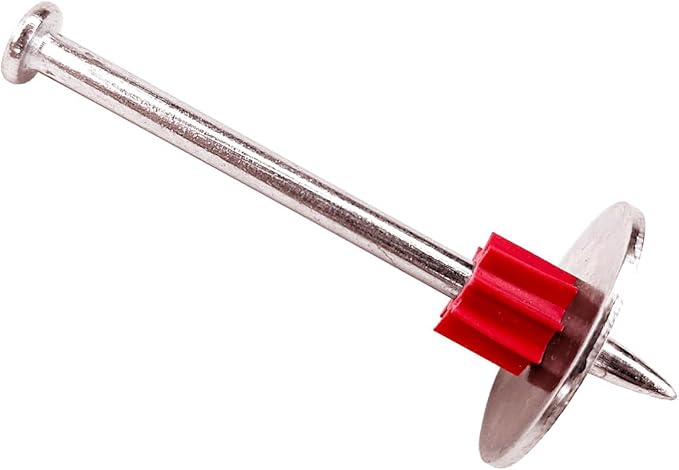 2-1/2" Powder Actuated Fasteners with 1" Washer .300 Head .145" Shank for Powder Fastening & Power Framing systems, 100 Pack