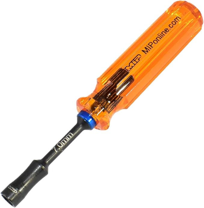 MIP 9804 7.0mm Metric Hex Nut Driver RC Tool ??Precision Grip Hex Screwdriver with Deep Socket for RC Car Repair, Made 100% in USA