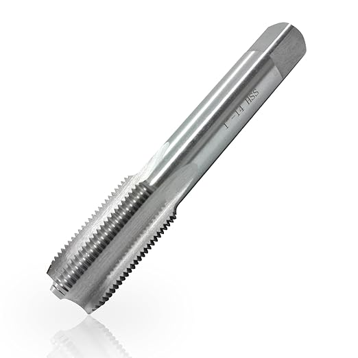 Lzcdelyxiao 1"-14 Tap UNF Right Hand Straight Flute Thread Tap Machine Tap 1"-14 TPI Nominal Diameter 1" Thread Per Inch 14 Fin Thread Tolerance Grade 2B Tapping Thread High Speed Steel HSS