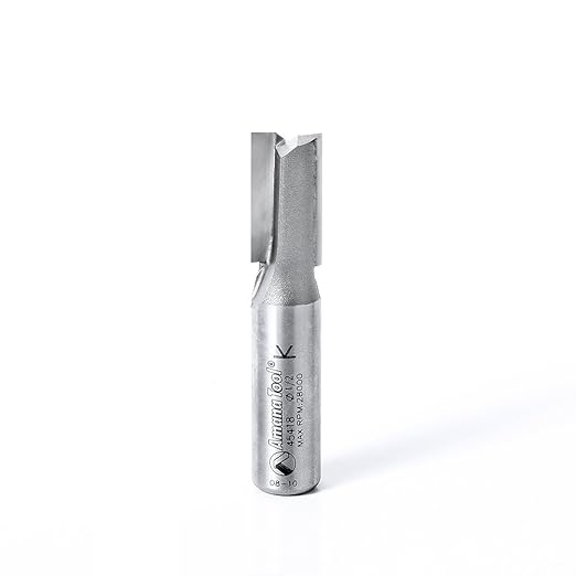 Amana Tool - 45418 Carbide Tipped Straight Plunge 1/2 Dia x 1" 2 Shank