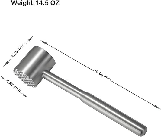 Premium Meat Tenderizer Mallet Tool for Kitchen Meat,Mallet Meat Hammer Meat Beater for Tenderizing and Flattening Meat,Meat Pounder Tenderizer for Pounding Meats, Nuts, Shellfish.
