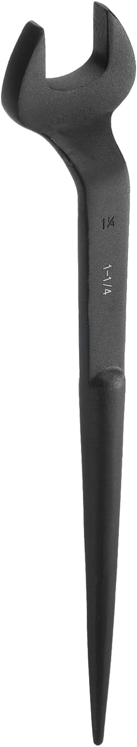 HARFINGTON Single Open End Spanner Wrench 1-1/4-inch 15 Degree Angle Single Open End SAE Construction Spanner Wrenches with 60째Offset Handle for Automotive Mechanical Maintenance