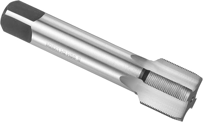 uxcell Hand Plug Tap M28 x 1 H2 Metric Thread Plug Style Taps Straight Flute Screw Tapping Threading Tool High Speed Steel HSS6542