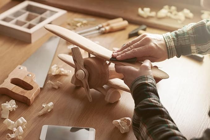 Hand Planer, Wooden Plane with Sandpaper for Woodworking,Jack Block Plane for wood surface,Hand planes for Wooden Carpenter, woodcraft, Smoothing,Trimming,polishing supplies (Style A)