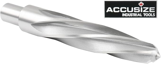 Accusize Industrial Tools 1-1/16'' H.S.S. Aligning Reamer with 3/4'' / 0.75'' Weldon Shank, Spiral Flute, 0521-1716