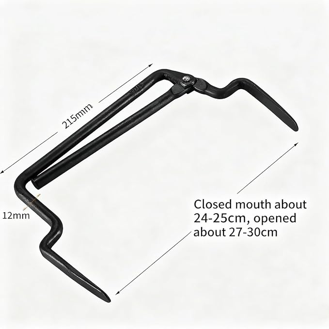 Professional Heavy Duty Brick Tongs, Construction Tool for Block and Masonry Handling