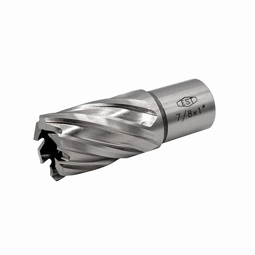 EST HSS M2AL Annular Cutter 1" DOC with 3/4" Weldon Shank for Magnetic Drill Press (D7/8" X 1")