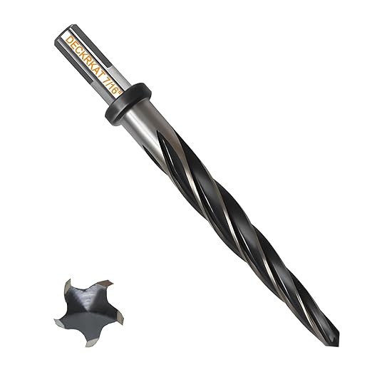7/16" Reamer Drill Bit for Metal, M2 HSS Taper Reamer for Steel, Alloy, Wood, Plastic to Align, Enlarge Holes ??5-Spiral Flutes,3/8" Non-Slip Shank, 11mm Car Reamer, Bridge Construction Reamer