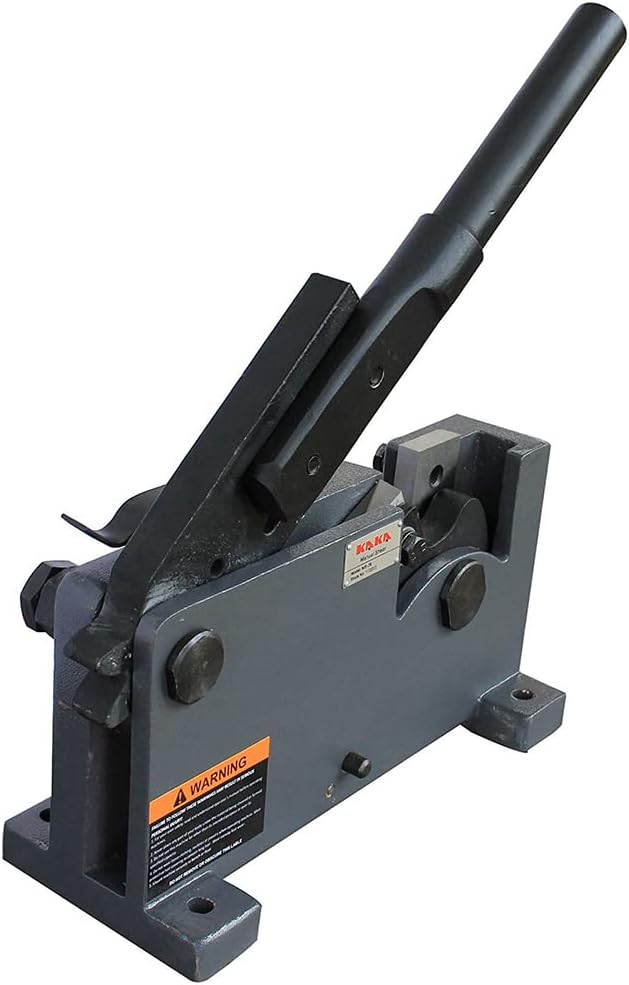 KAKA INDUSTRIAL Manual Sheet Metal Shear | Cuts Round Steel up to 1.1 inch, Rebar, Flat Bar, Square Steel, Rod | Heavy-Duty Benchtop Tool MS-28 for Metalworking, Construction, and DIY Projects
