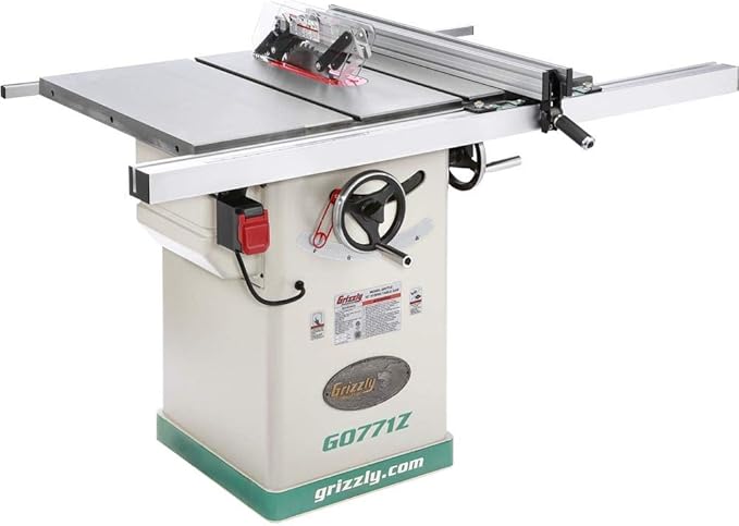 Grizzly Industrial G0771Z - 10" 2 HP 120V Hybrid Table Saw with T-Shaped Fence