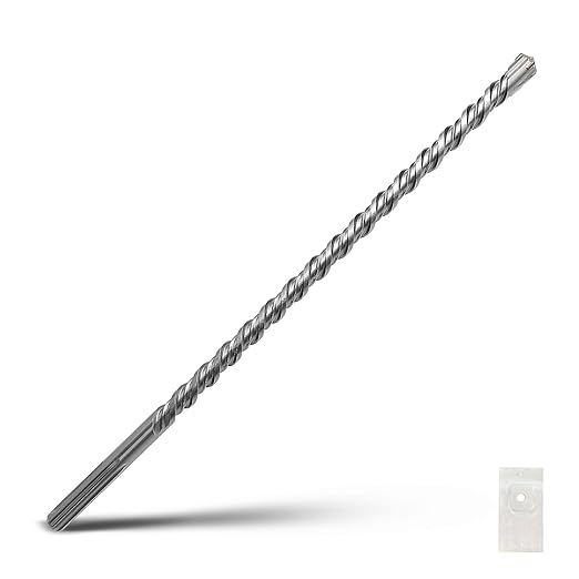 7/8 in x 21 inch (22x540mm) SDS Max Rotary Hammer Drill Bit, Masonry Drill Bit,Concrete Drill Bit for Masonry, Brick, Stone, Concrete (Length :540mm / 21 inch, 22mm (7/8 in) Diameter)