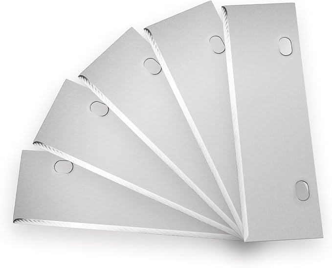 Grill Scraper Blades Replacement Heavy Duty Griddle Blades Commercial Kitchen Outdoor BBQ Tools & Accessories Blades (5 Pack)