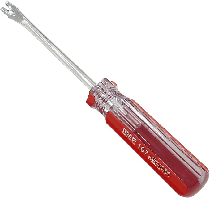 3 Pcs Tack Lifter Nail Puller, Elbow Head V Tip Nail Staple Rivet Tack Puller Screwdriver Tool, Length: 7.4"