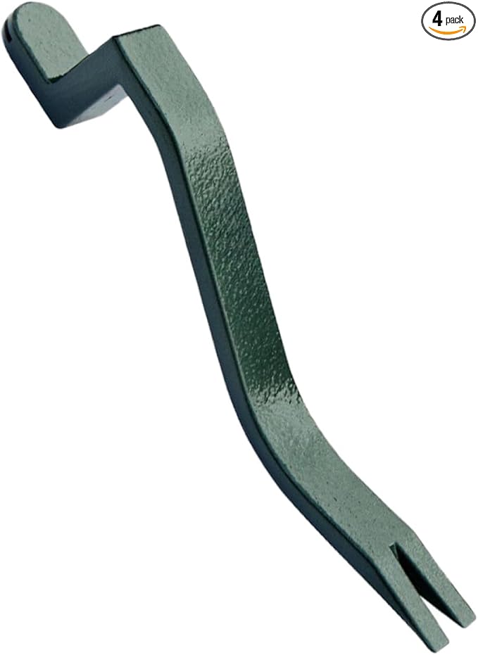 4 Pcs Roof Shingle Nail Puller, Heavy Duty Shingle Removal Tool for Safe Roof Shingle Replacement Roofing Tool and Equipment, Green