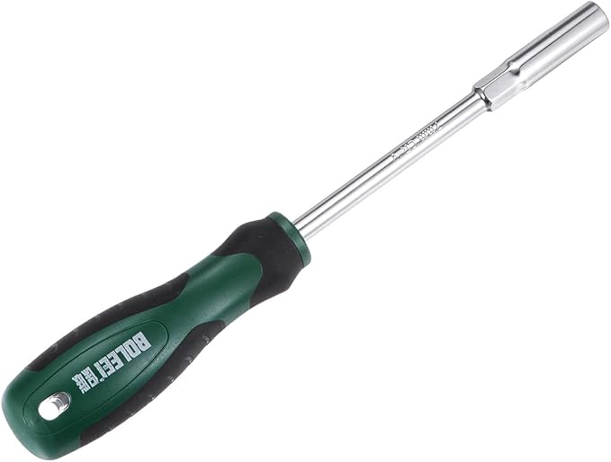 HARFINGTON Metric Nut Driver 7mm CR-V Non-Magnetic Tip Hollow Shafts Hex Socket Screwdriver with Non-Slip Handle for Automobile Repair
