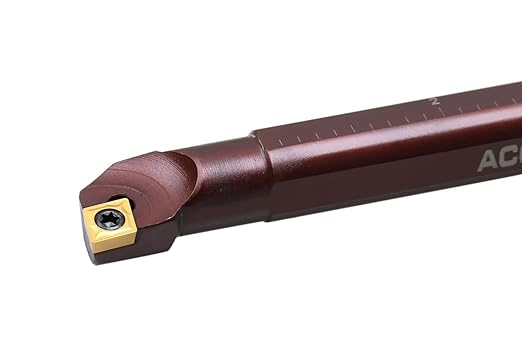 Accusize Industrial Tools 1/2" 9 Pieces/Set, Indexable Carbide Turning Tools and Boring Bar, 2988-0012